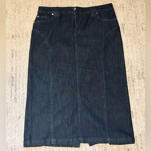 Christopher & Banks Dark Denim Skirt